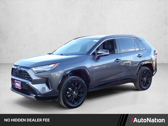 Magnetic Gray Metallic/Midnight Black Metallic 2024 Toyota RAV4 Hybrid SUV / Crossover All-Wheel Drive Automatic