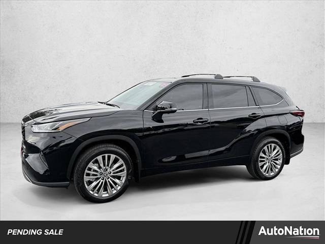 Midnight Black Metallic 2025 Toyota Highlander Platinum AWD SUV / Crossover All-Wheel Drive Automatic