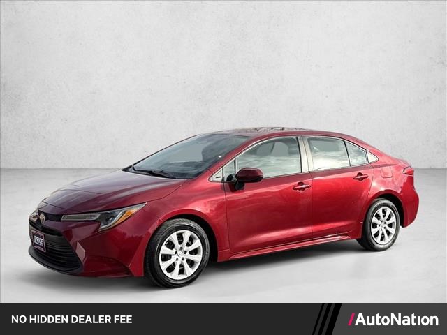 Red (Ruby Flare Pearl) 2024 Toyota Corolla LE FWD Sedan Front-Wheel Drive Automatic