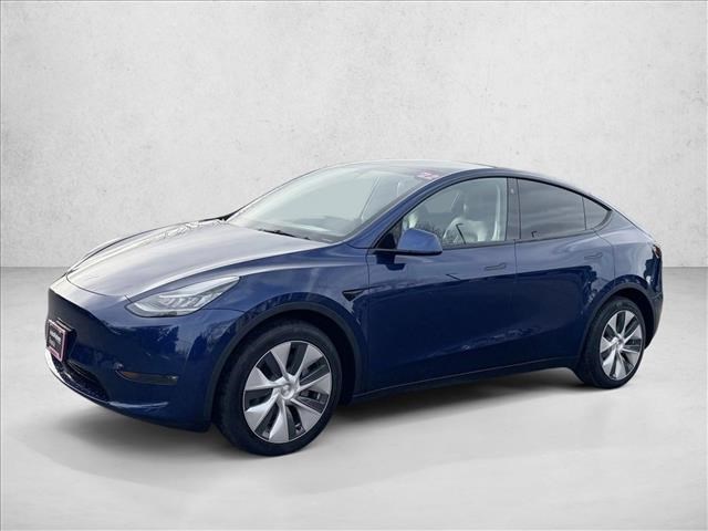 Blue 2022 Tesla Model Y Long Range AWD SUV / Crossover All-Wheel Drive Automatic