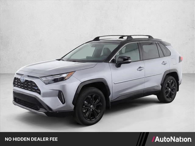 Silver Sky Metallic/Midnight Black Metallic 2024 Toyota RAV4 Hybrid XSE AWD SUV / Crossover All-Wheel Drive Automatic