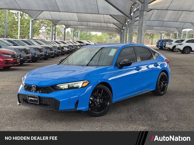 Boost Blue Pearl 2026 Honda Civic Hatchback Hatchback Front-Wheel Drive Continuously Variable Transmission