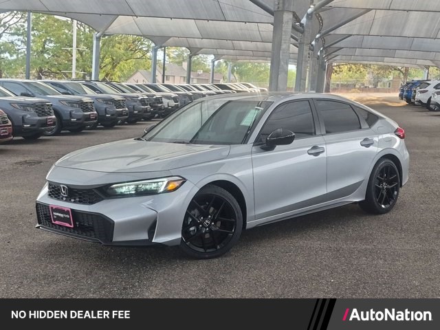 Solar Silver Metallic 2026 Honda Civic Hatchback Hatchback Front-Wheel Drive Continuously Variable Transmission