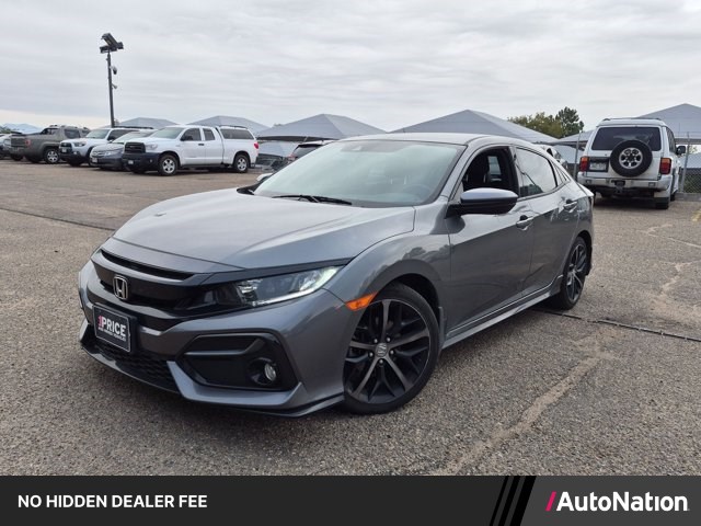 Silver/Gray 2021 Honda Civic Hatchback Hatchback Front-Wheel Drive Automatic