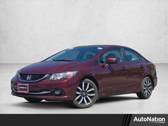 Red (Crimson Pearl) 2014 Honda Civic EX-L Sedan Front-Wheel Drive Automatic