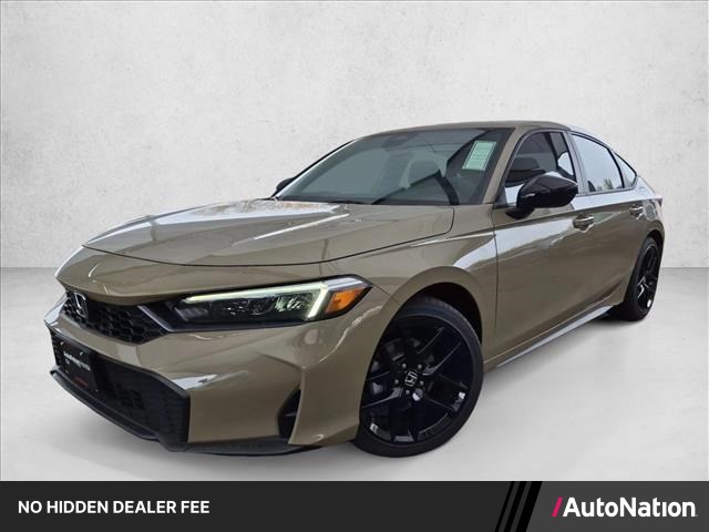 Sand Dune Pearl 2026 Honda Civic Hatchback Hatchback Front-Wheel Drive Continuously Variable Transmission