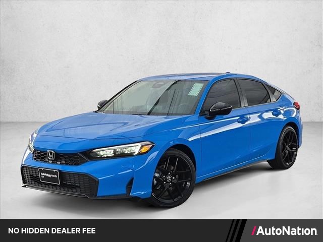 Boost Blue Pearl 2026 Honda Civic Hatchback Hatchback Front-Wheel Drive Continuously Variable Transmission