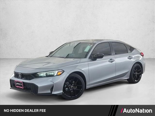 Solar Silver Metallic 2026 Honda Civic Hatchback Hatchback Front-Wheel Drive Continuously Variable Transmission