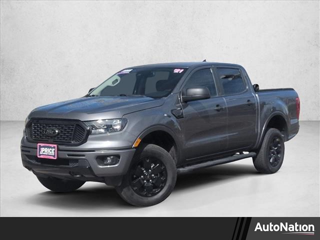 Carbonized Gray Metallic 2021 Ford Ranger XLT SuperCrew 4WD Pickup Truck Four-Wheel Drive Automatic
