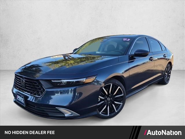 Canyon River Blue Metallic 2023 Honda Accord Hybrid Sedan Front-Wheel Drive Automatic