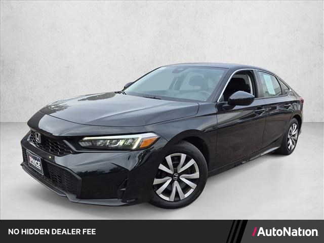 Black 2026 Honda Civic Sedan Front-Wheel Drive Automatic