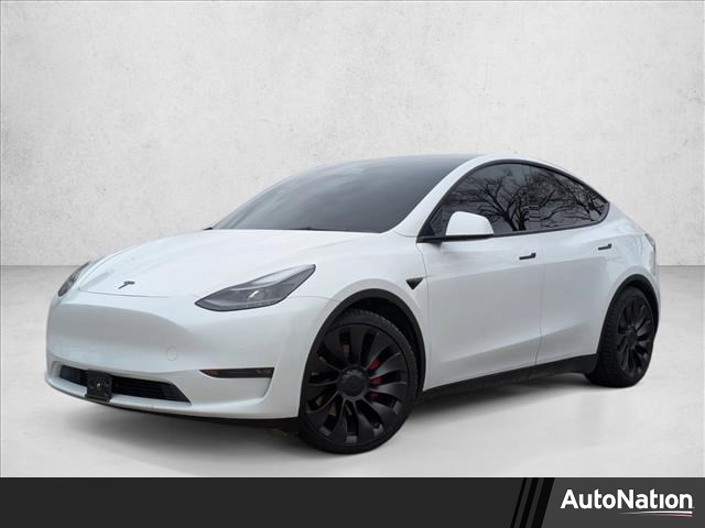 Pearl White Multi-Coat 2021 Tesla Model Y Performance AWD SUV / Crossover All-Wheel Drive Automatic