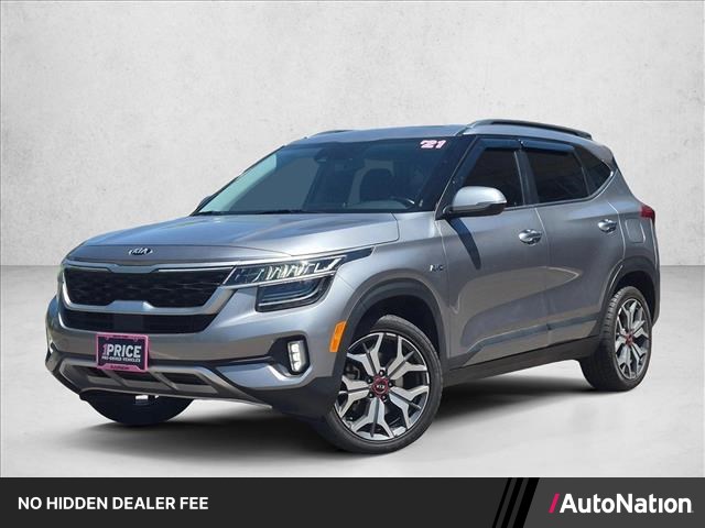 Steel Gray 2021 Kia Seltos SX Turbo AWD SUV / Crossover All-Wheel Drive Automatic