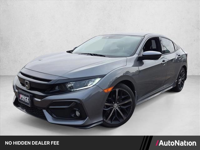 Silver/Gray 2021 Honda Civic Hatchback Hatchback Front-Wheel Drive Automatic