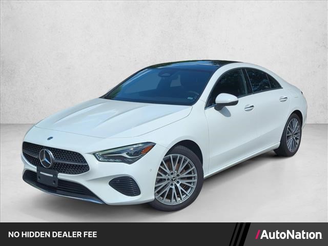 Polar White 2025 Mercedes-Benz CLA Coupe Front-Wheel Drive Automatic