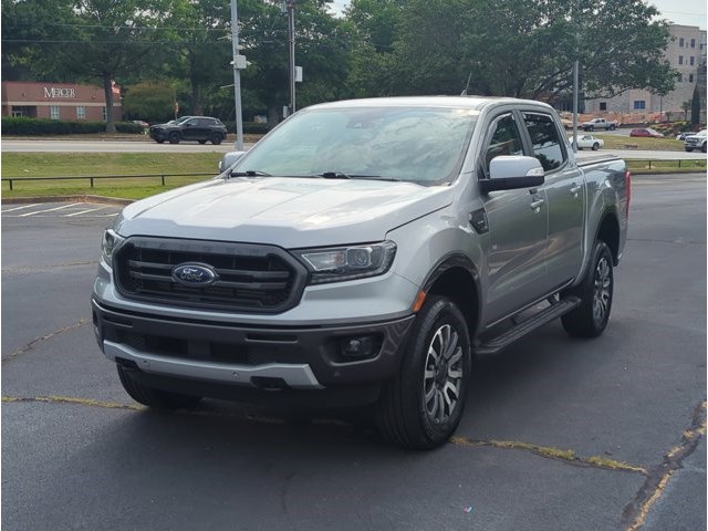 Iconic Silver Metallic 2021 Ford Ranger Lariat SuperCrew 4WD Pickup Truck Four-Wheel Drive Automatic