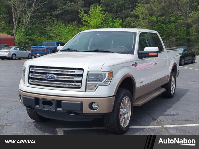 White Platinum Metallic Tri-Coat 2013 Ford F-150 King Ranch SuperCrew 4WD Pickup Truck Four-Wheel Drive 6-Speed Automatic