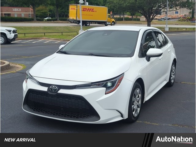 White 2022 Toyota Corolla LE FWD Sedan Front-Wheel Drive Automatic