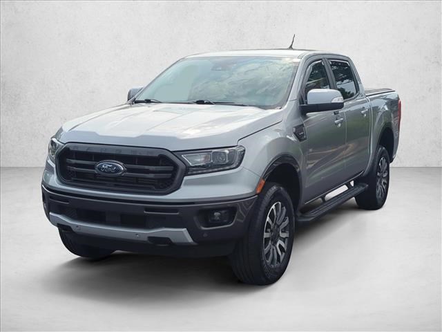 Iconic Silver Metallic 2021 Ford Ranger Lariat SuperCrew 4WD Pickup Truck Four-Wheel Drive Automatic