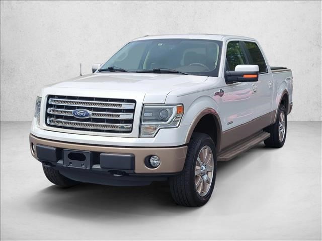 White Platinum Metallic Tri-Coat 2013 Ford F-150 King Ranch SuperCrew 4WD Pickup Truck Four-Wheel Drive 6-Speed Automatic