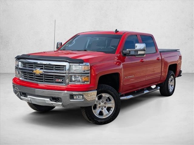 Victory Red 2015 Chevrolet Silverado 1500 LT Crew Cab 4WD Pickup Truck Four-Wheel Drive 6-Speed Automatic