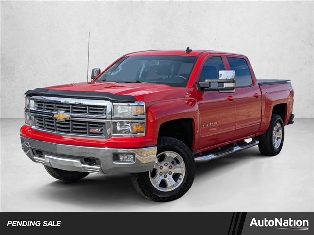 Victory Red 2015 Chevrolet Silverado 1500 LT Crew Cab 4WD Pickup Truck Four-Wheel Drive 6-Speed Automatic