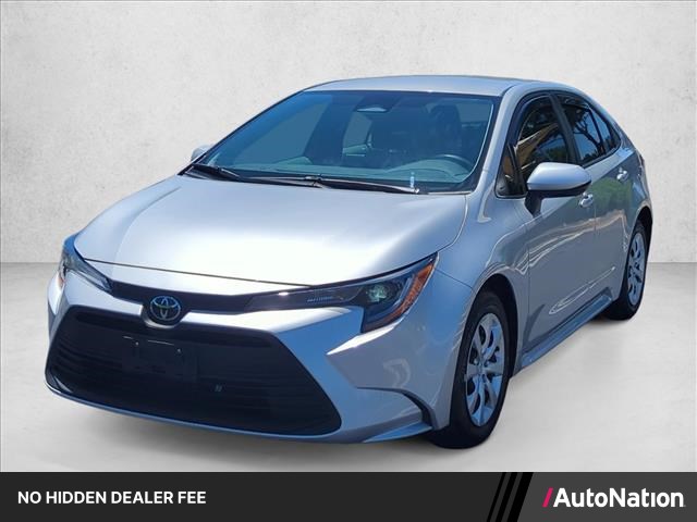 Classic Silver 2025 Toyota Corolla LE FWD Sedan Front-Wheel Drive Continuously Variable Transmission
