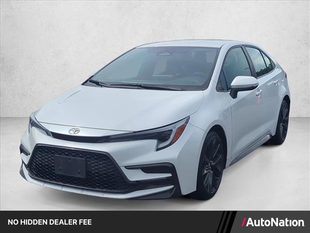 White (Wind Chill Pearl) 2024 Toyota Corolla SE FWD Sedan Front-Wheel Drive Continuously Variable Transmission