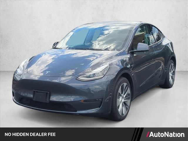 Gray 2021 Tesla Model Y SUV / Crossover All-Wheel Drive Automatic