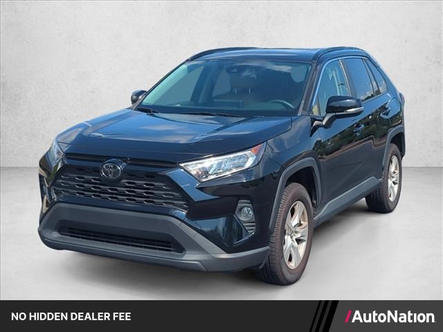 Midnight Black Metallic 2019 Toyota RAV4 SUV / Crossover Front-Wheel Drive Automatic