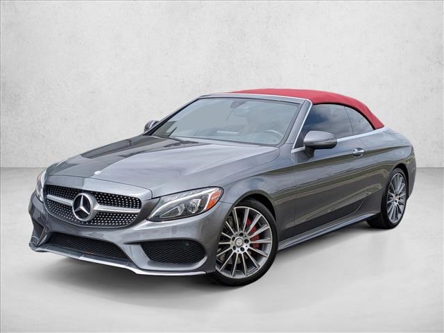 Silver/Gray 2017 Mercedes-Benz C-Class C 300 Cabriolet Convertible Rear-Wheel Drive Automatic