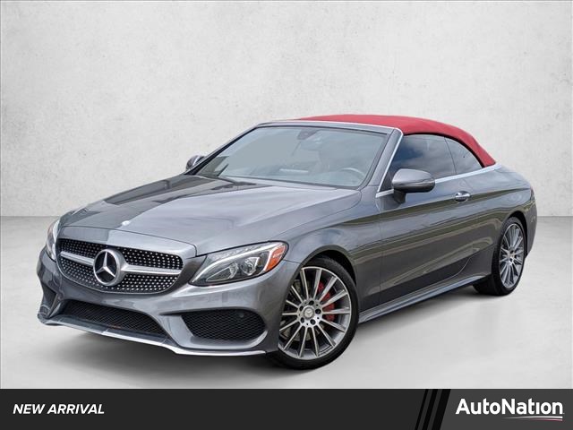 Silver/Gray 2017 Mercedes-Benz C-Class C 300 Cabriolet Convertible Rear-Wheel Drive Automatic