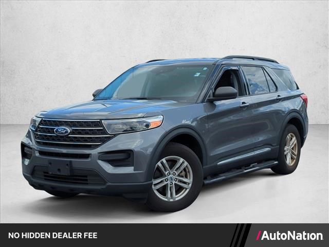 Carbonized Gray Metallic 2022 Ford Explorer XLT RWD SUV / Crossover Rear-Wheel Drive Automatic