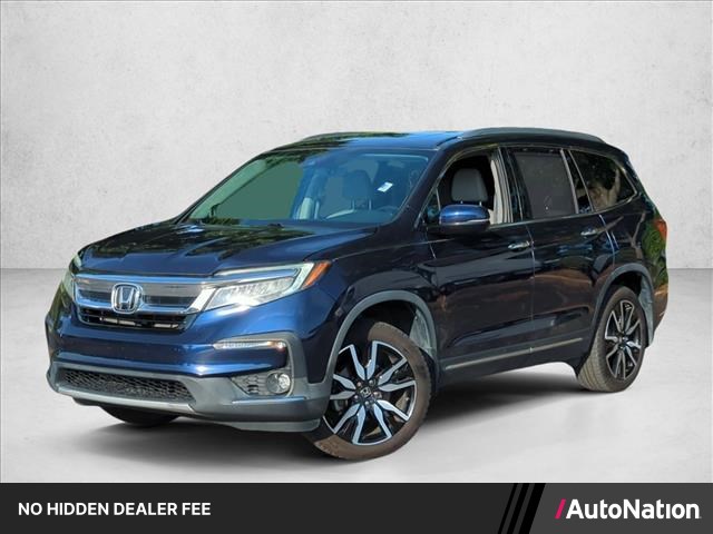 Black (Obsidian Blue Pearl) 2019 Honda Pilot Touring AWD with Rear Captain's Chairs SUV / Crossover All-Wheel Drive Automatic