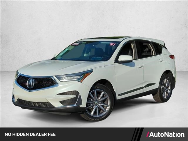 Platinum White 2021 Acura RDX FWD with Technology Package SUV / Crossover Front-Wheel Drive Automatic