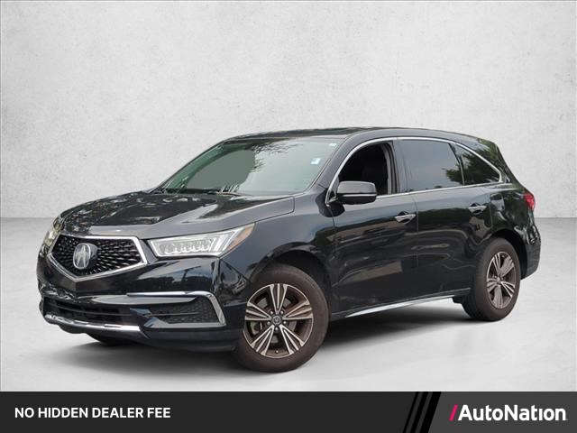 Black 2018 Acura MDX SUV / Crossover Front-Wheel Drive Automatic