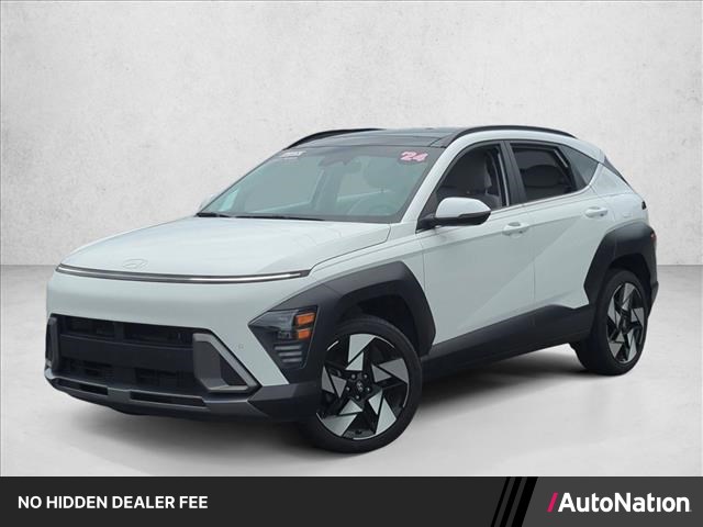 Atlas White 2024 Hyundai Kona Limited AWD SUV / Crossover All-Wheel Drive Automatic