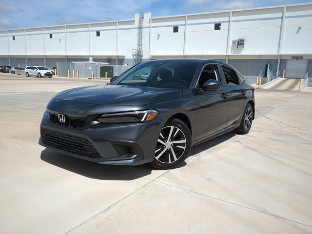 Meteorite Gray Metallic 2024 Honda Civic Hatchback LX FWD Hatchback Front-Wheel Drive Automatic