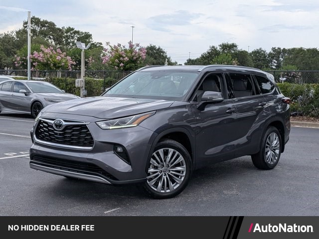 Magnetic Gray Metallic 2024 Toyota Highlander Platinum FWD SUV / Crossover Front-Wheel Drive Automatic