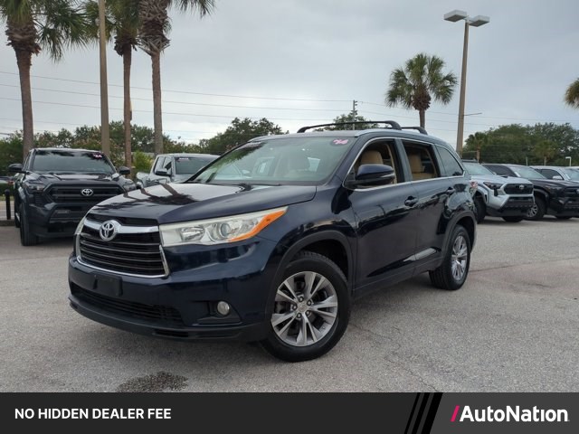 Nautical Blue Metallic 2014 Toyota Highlander XLE SUV / Crossover Front-Wheel Drive Automatic