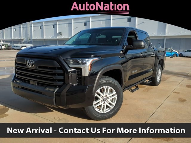 Midnight Black Metallic 2024 Toyota Tundra SR5 CrewMax Cab 4WD Pickup Truck Four-Wheel Drive Automatic