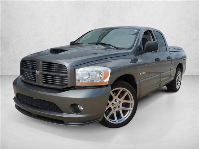 Gray 2006 Dodge RAM 1500 SRT-10 Quad Cab RWD Pickup Truck Rear-Wheel Drive 4-Speed Automatic