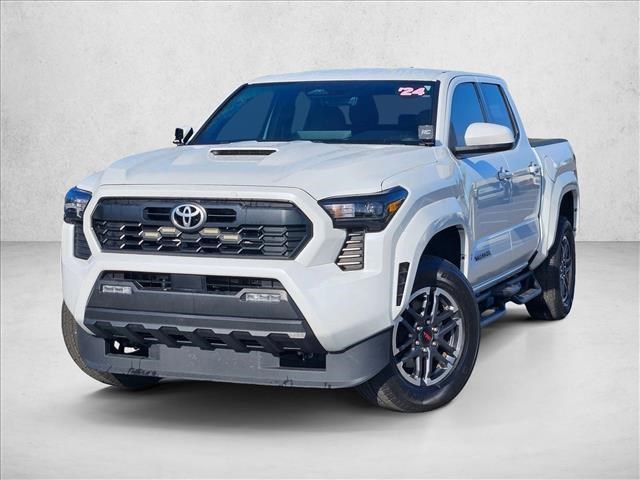 White (Wind Chill Pearl) 2024 Toyota Tacoma TRD Sport Double Cab RWD Pickup Truck 4X2 Automatic