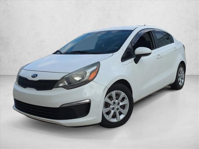 Clear White 2016 Kia Rio LX Sedan Front-Wheel Drive Automatic