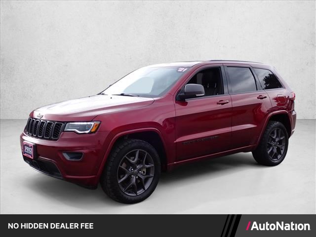 Velvet Red Pearlcoat 2021 Jeep Grand Cherokee SUV / Crossover Four-Wheel Drive 8-Speed Automatic