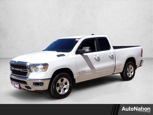 Bright White Clearcoat 2022 RAM 1500 Lone Star Quad Cab 4WD Pickup Truck Four-Wheel Drive 8-Speed Automatic