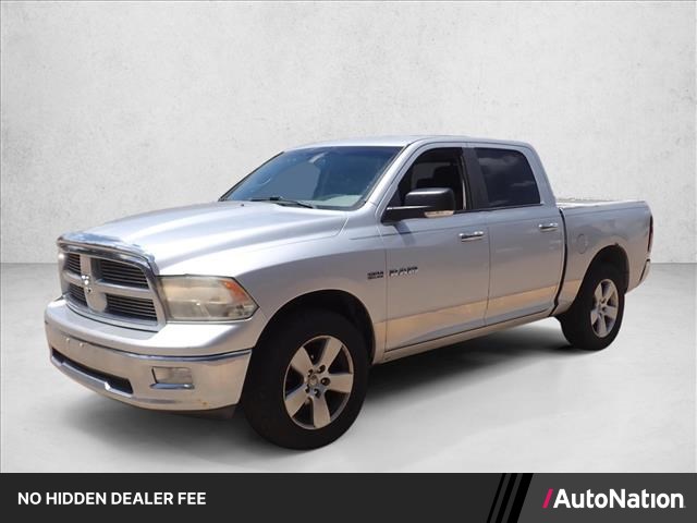 Bright Silver Metallic 2009 Dodge RAM 1500 Pickup Truck Four-Wheel Drive 5-Speed Automatic
