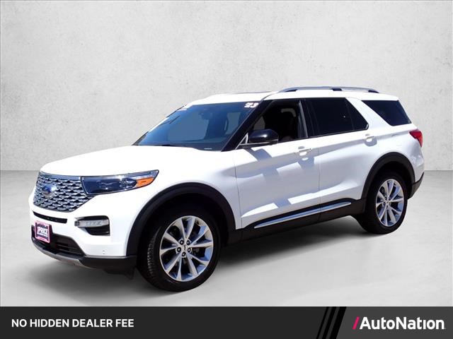 Star White Metallic Tri-Coat 2023 Ford Explorer SUV / Crossover All-Wheel Drive Automatic