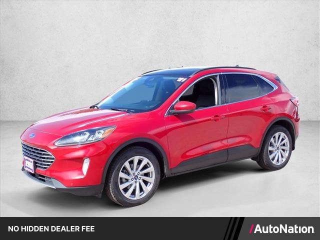 Rapid Red Metallic Tinted Clearcoat 2021 Ford Escape Titanium AWD SUV / Crossover All-Wheel Drive 8-Speed Automatic