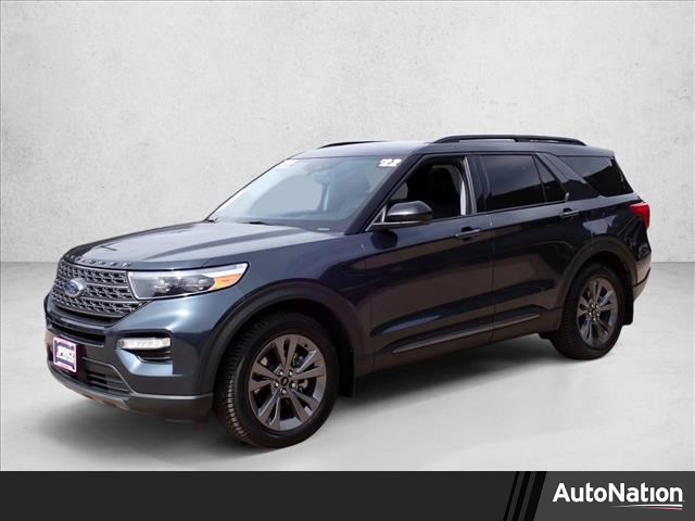 Stone Blue Metallic 2022 Ford Explorer XLT AWD SUV / Crossover All-Wheel Drive Automatic